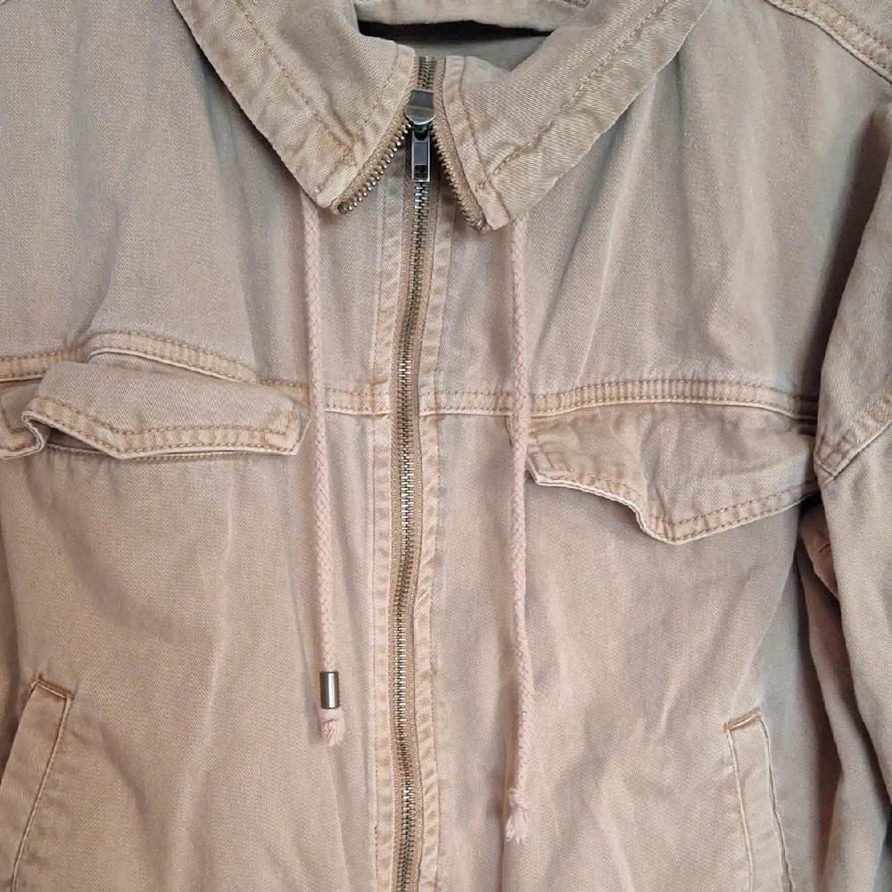 Tan Zip Up Jacket - Picture 3 of 4